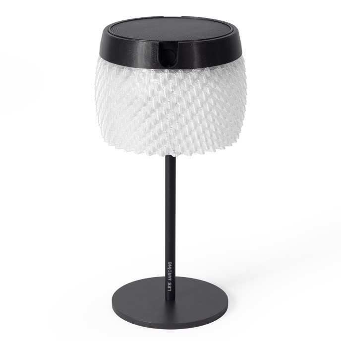 Lampe de table solaire Lolie transparent 200 lumens - Les Jardins