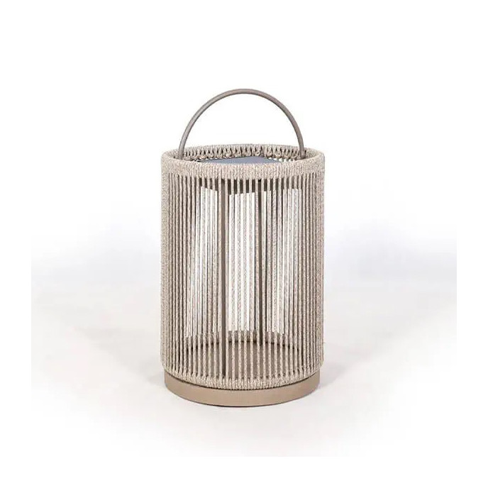 Lantèrne solaire Ø35 cm/ H 45 cm beige - Les Jardins