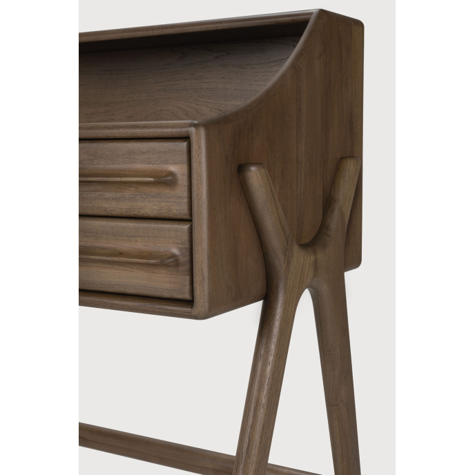 Bureau Flow en teck brun Ethnicraft