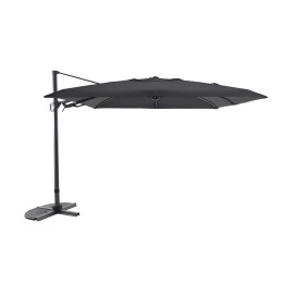 Parasol déporté Deluxe+ 3 x3 m Anthracite Chiné MWH