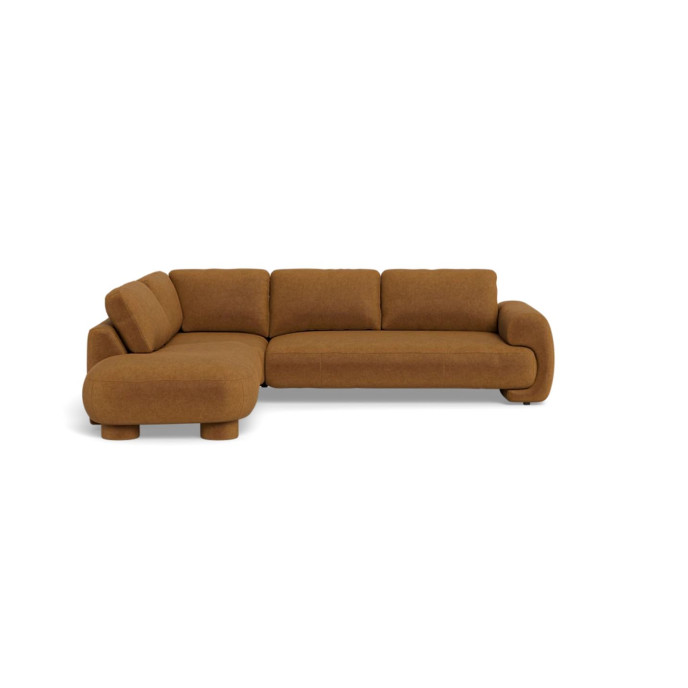 Canapé Molino 2,5 places meridienne Divin Velvet Cognac Flexlux