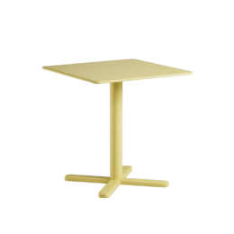 Table carrée Darwin - Jaune Vanille Emu