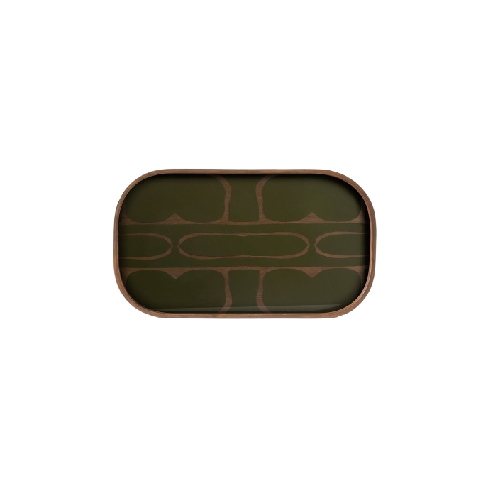 Plateau verre rectangulaire 42 cm Ethnicraft