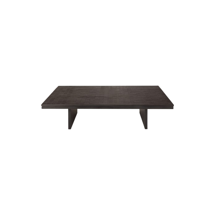 Table basse Grooves en teck brun Ethnicraft