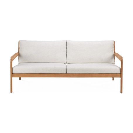 Canapé Jack en teck et tissu - couleur blanc cassé L 180 Ethnicraft