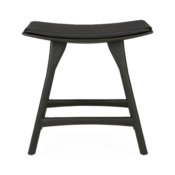 Tabouret Osso en chêne brun - cuir marron Ethnicraft