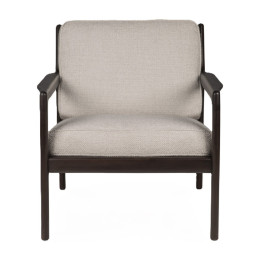 Fauteuil Jack coussin tissu Ivoire Ethnicraft