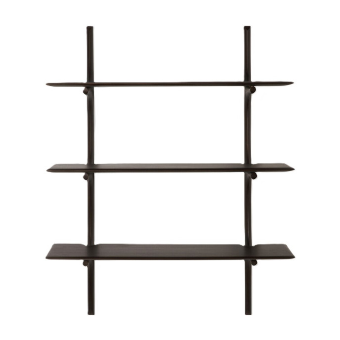 Etagère murale acajou brun foncé L100 H 126 Ethnicraft