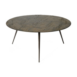 Table basse Luna - lava - whisky Ø 80 Ethnicraft