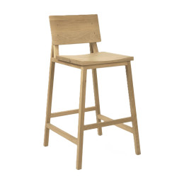 Tabouret de bar N3 en chêne Ethnicraft