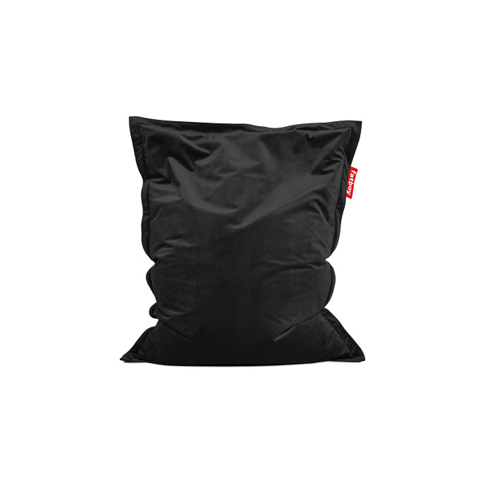 Pouf en velours Original Slim Velvet - Black Fatboy®