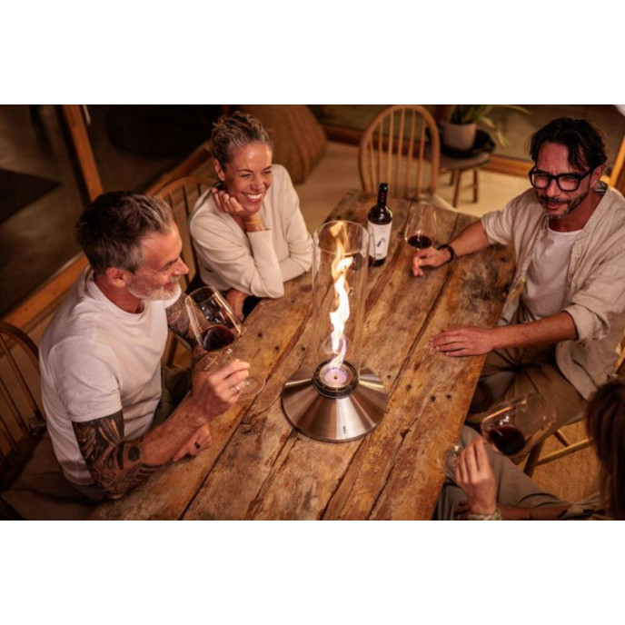 Cheminée de table Spin X 1200 Argent  Höfats