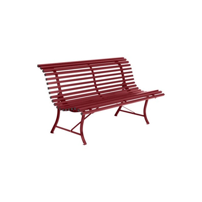 Banc Metal Louisiane 150 Fermob Piment