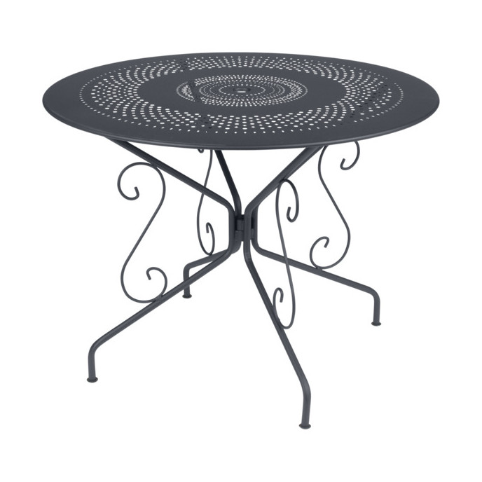 Table Montmartre Ø96 Fermob Carbone Table Montmartre Ø96 Fermob Carbone