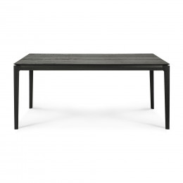 Table Bok en chêne - noir - vernis 180 x 90