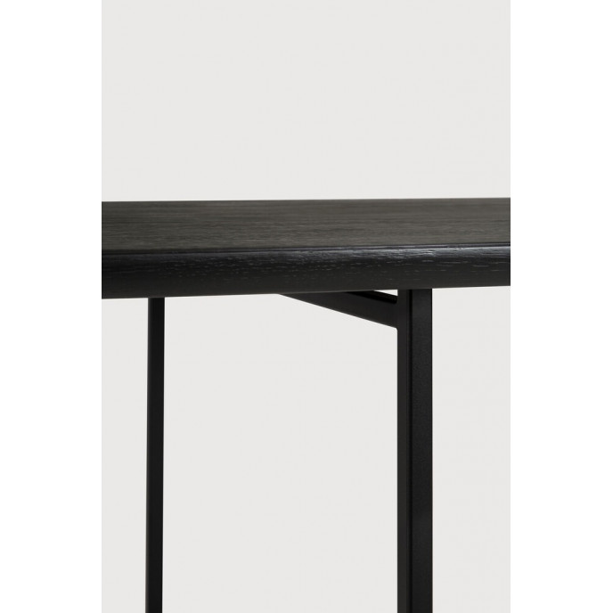 Table Arc en chêne - noir - vernis 200 x 100 Ethnicraft
