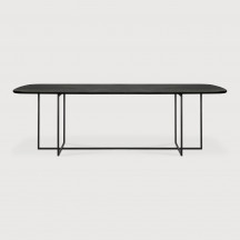 Table Arc en chêne - noir - vernis 250 x 100 Ethnicraft