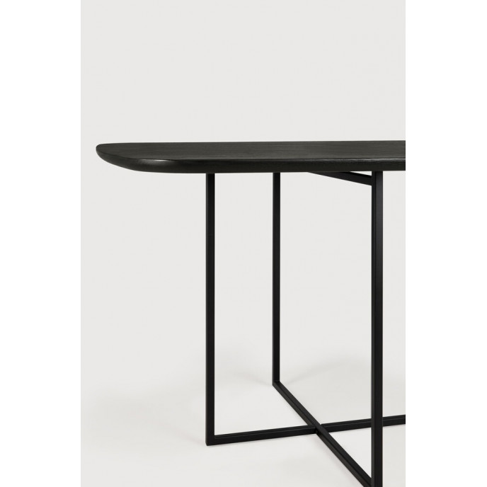 Table Arc en chêne - noir - vernis 250 x 100 Ethnicraft