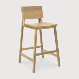 Tabouret de bar N3 en chêne Ethnicraft