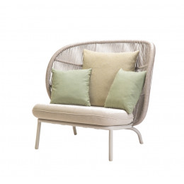 Fauteuil Kodo cocoon beige avec coussin  H98 cm Vincent Sheppard