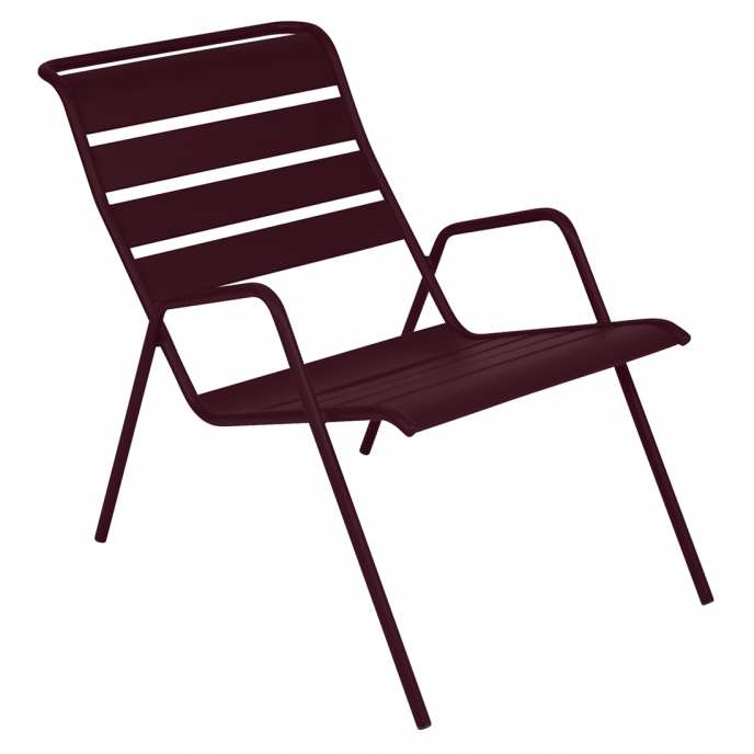 Fauteuil Bas Monceau Cerise Noire Fermob