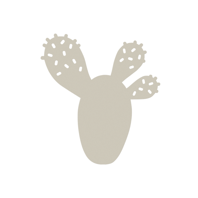 Dessous De Plat Bouquet Sauvage Cactus Gris Argile Fermob