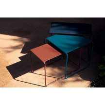 Lot De 3 Tables Gigogne Oulala Acapulco/Menthe/Gris Orage Fermob