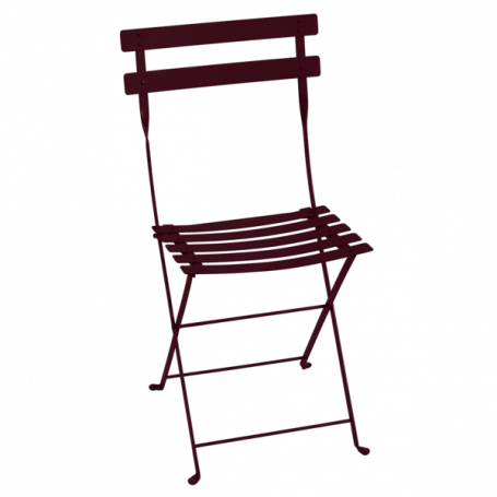 Chaise Métal Pliante Bistro Cerise Noire Fermob