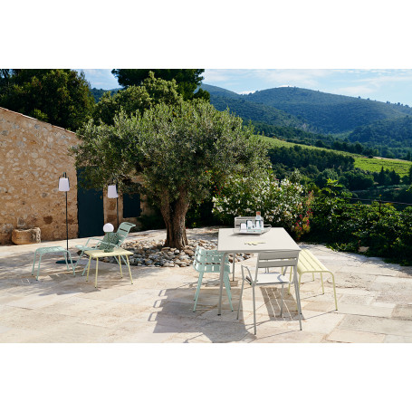 Banc Xl Monceau Gris Argile Fermob