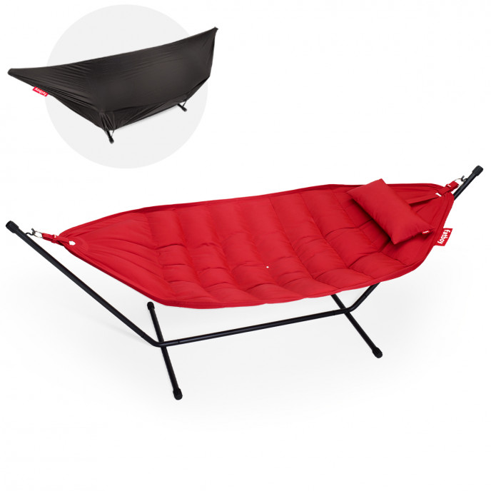 Hamac Headdemock Superb avec base noire - Rouge Fatboy®