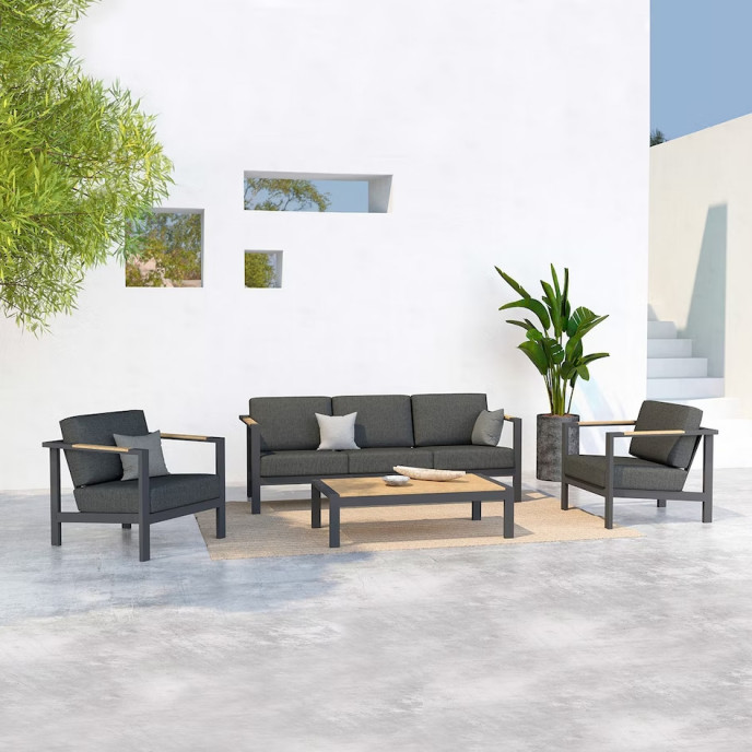 Ensemble de salon Ginger  - Anthracite 4 Seasons Outdoor